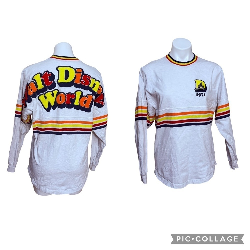 Walt Disney World Retro 1971 Old School Spirit Jersey Shirt Pullover small